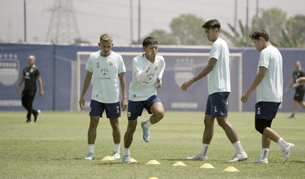Beckham Putra Nugraha saat menjalani persiapan bersama Persib Bandung
